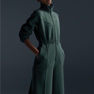Nike Tech Green Zip-Up Jumpsuit